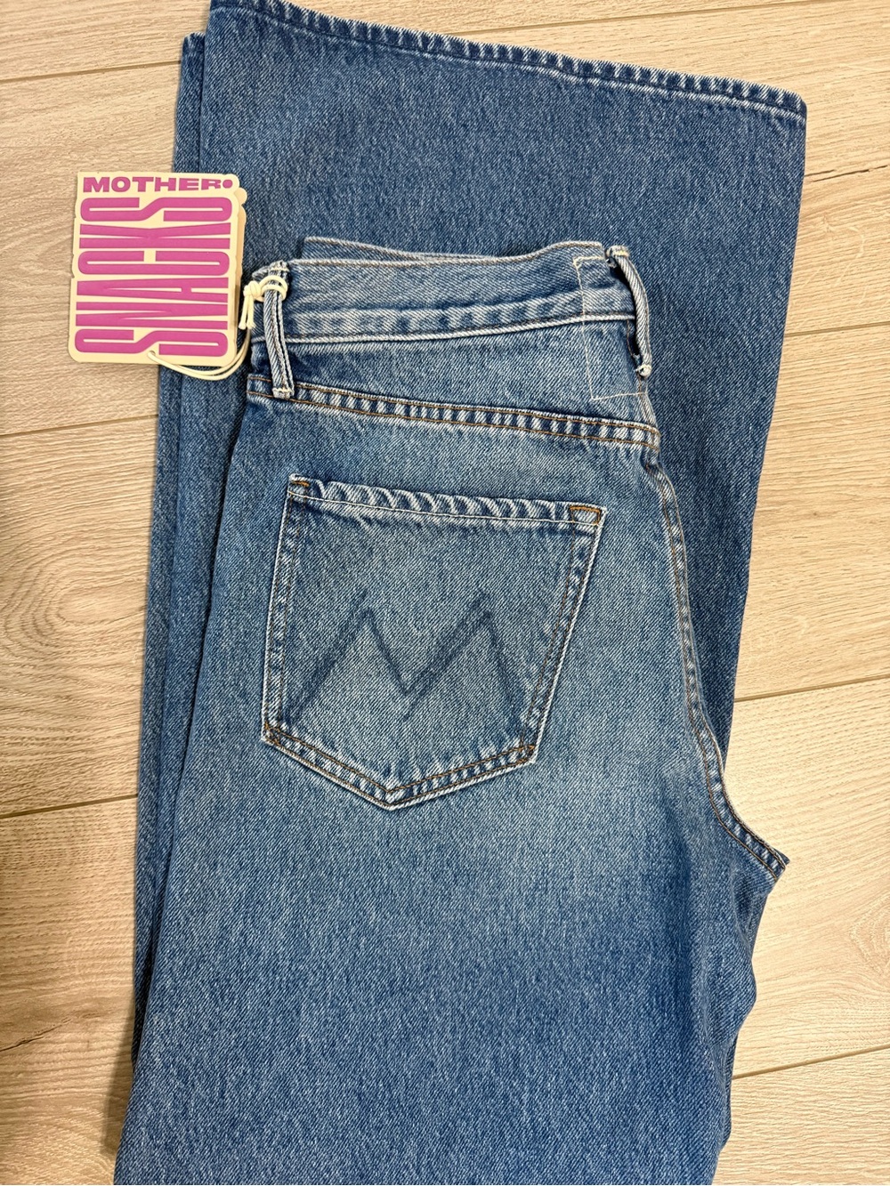 Mother Jeans SNACKS The Lemon Twist Wide Leg Jeans/ Rolling in The Dough/ 26 NWT - Picture 5 of 10